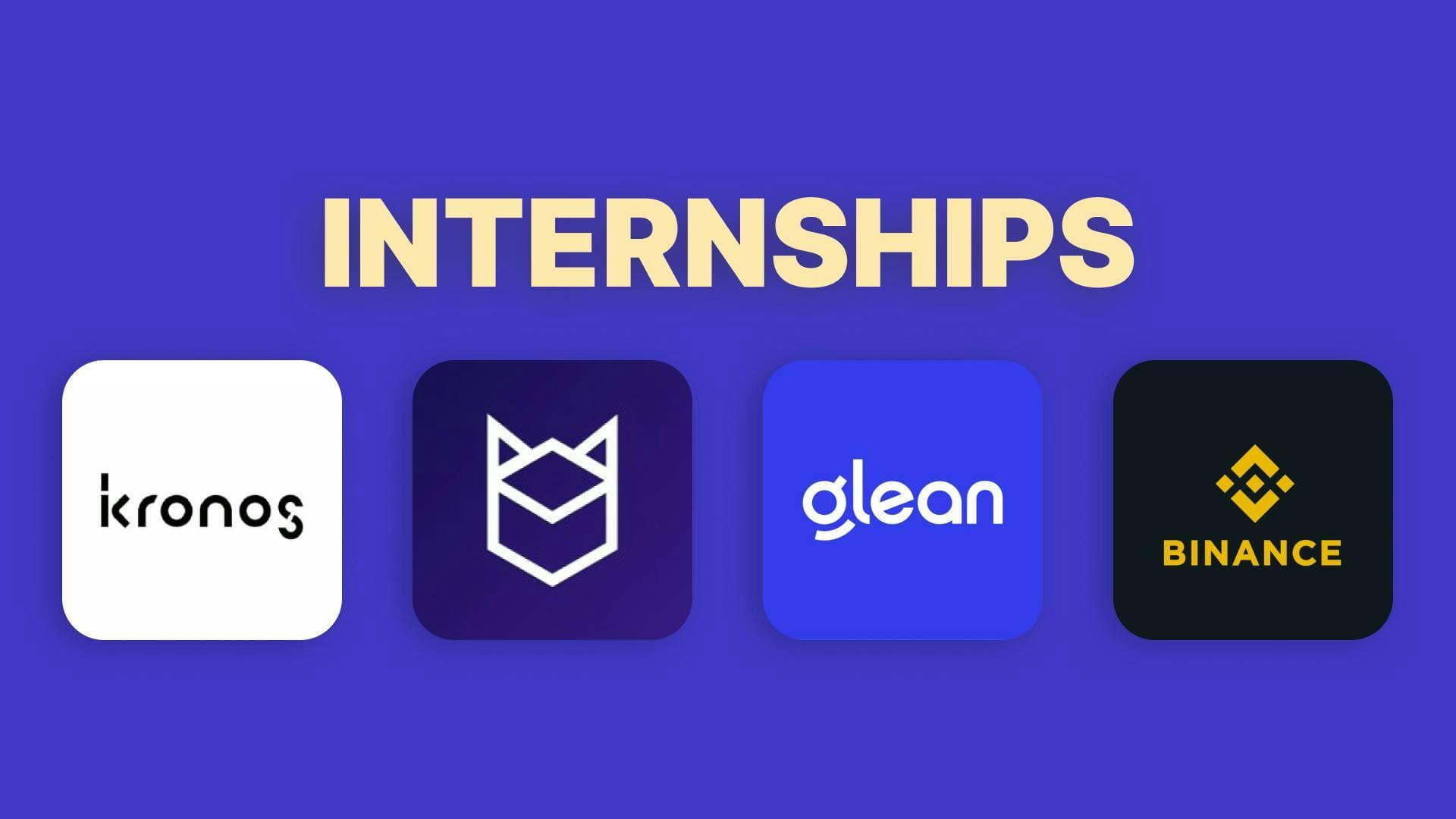 Top 4 Blockchain Internships You Can't Miss