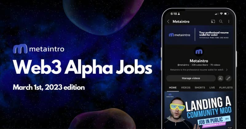 ☕ Web3 Jobs - Marketing Roles Edition