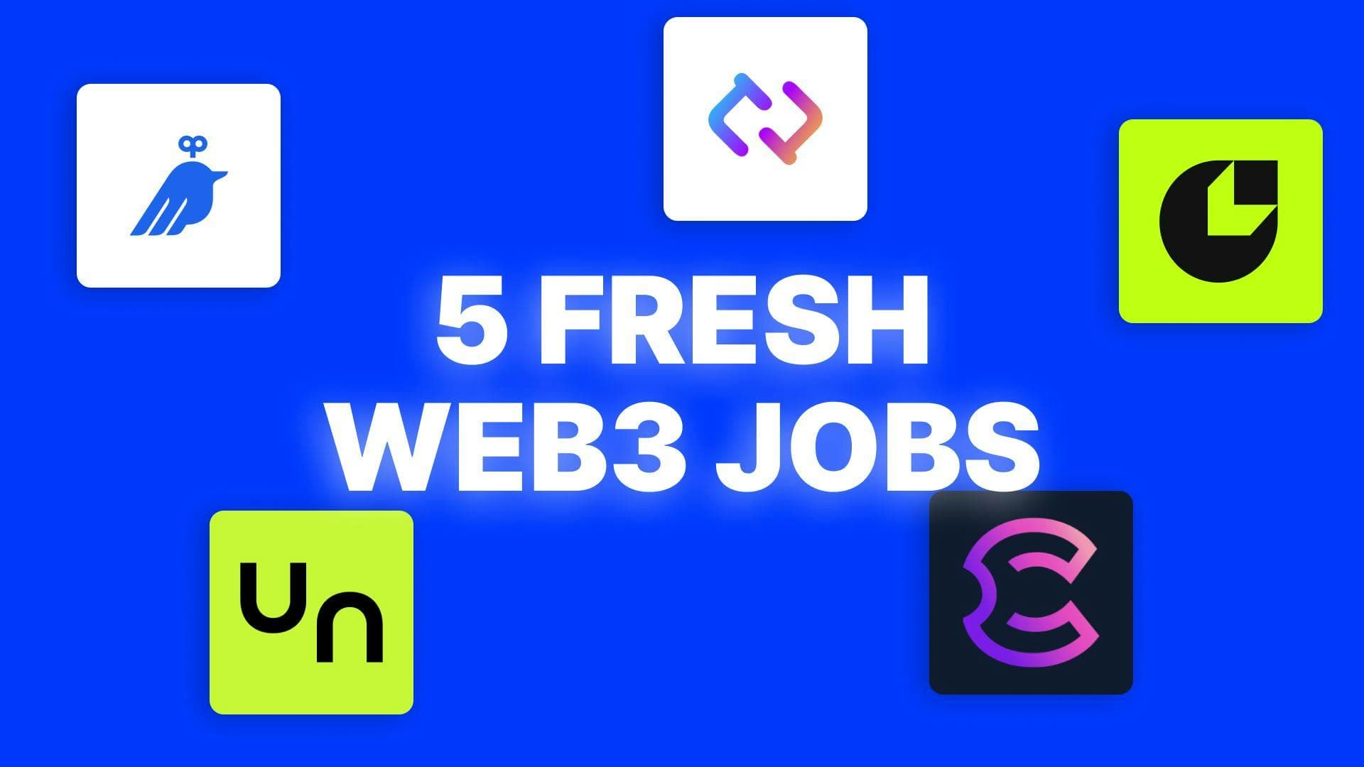 5 Fresh Web3 Jobs Posted Today