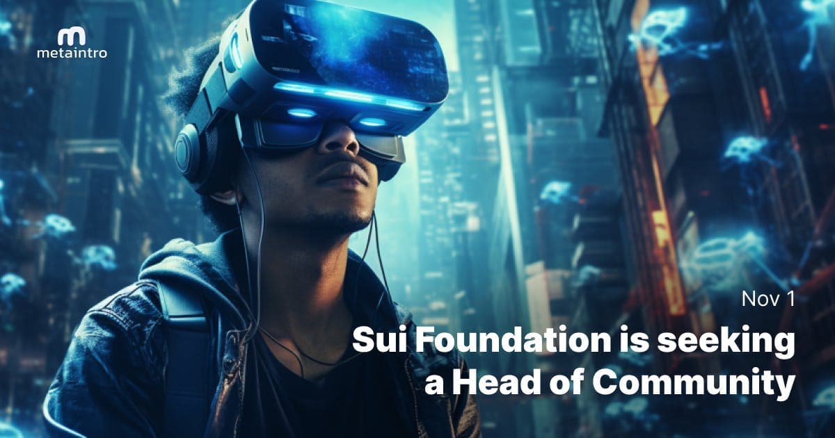 🔭 Sui Foundation is seeking a Head of Community